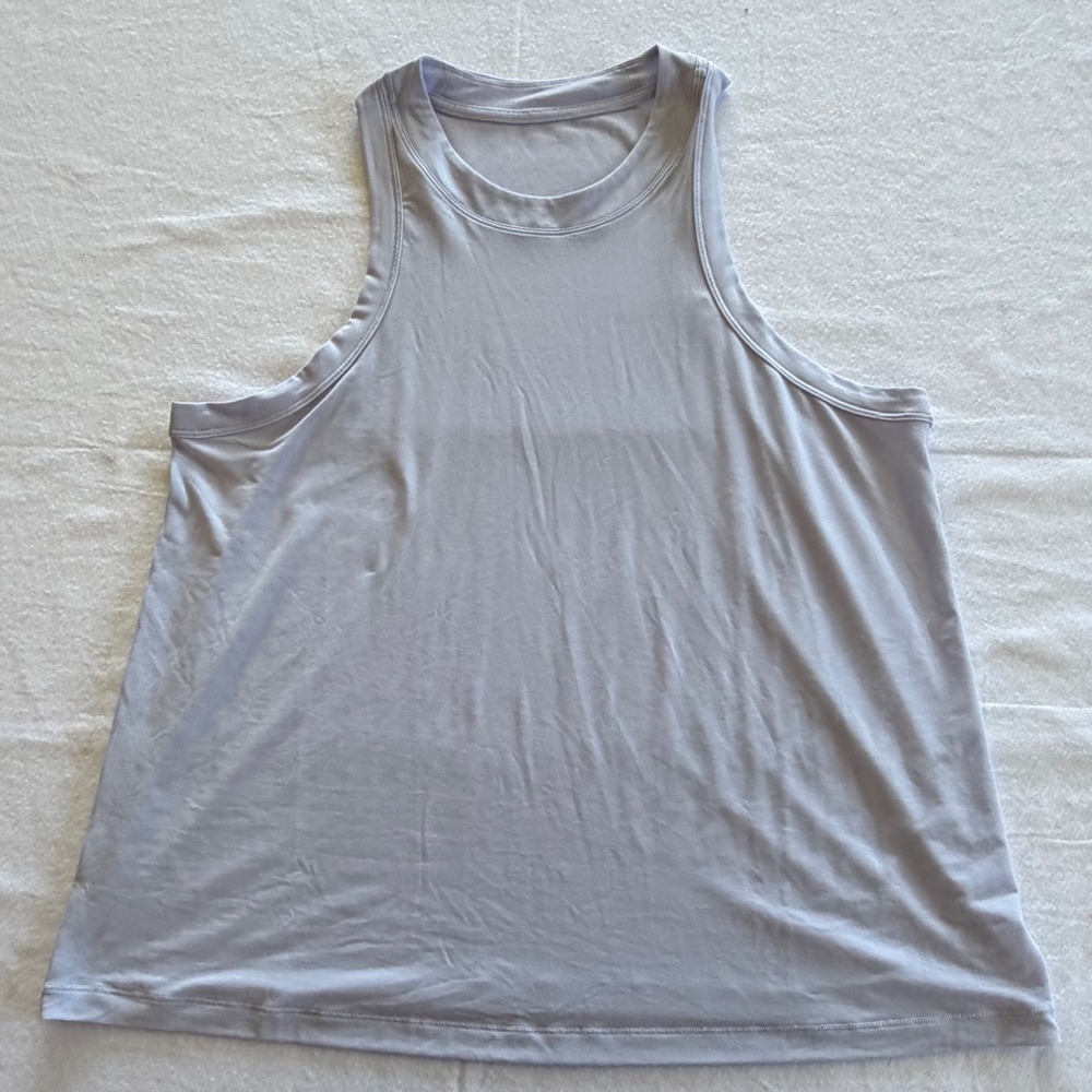 Lululemon All Yours Tank Top Lavender Purple High Neck Workout Athletic Womens
